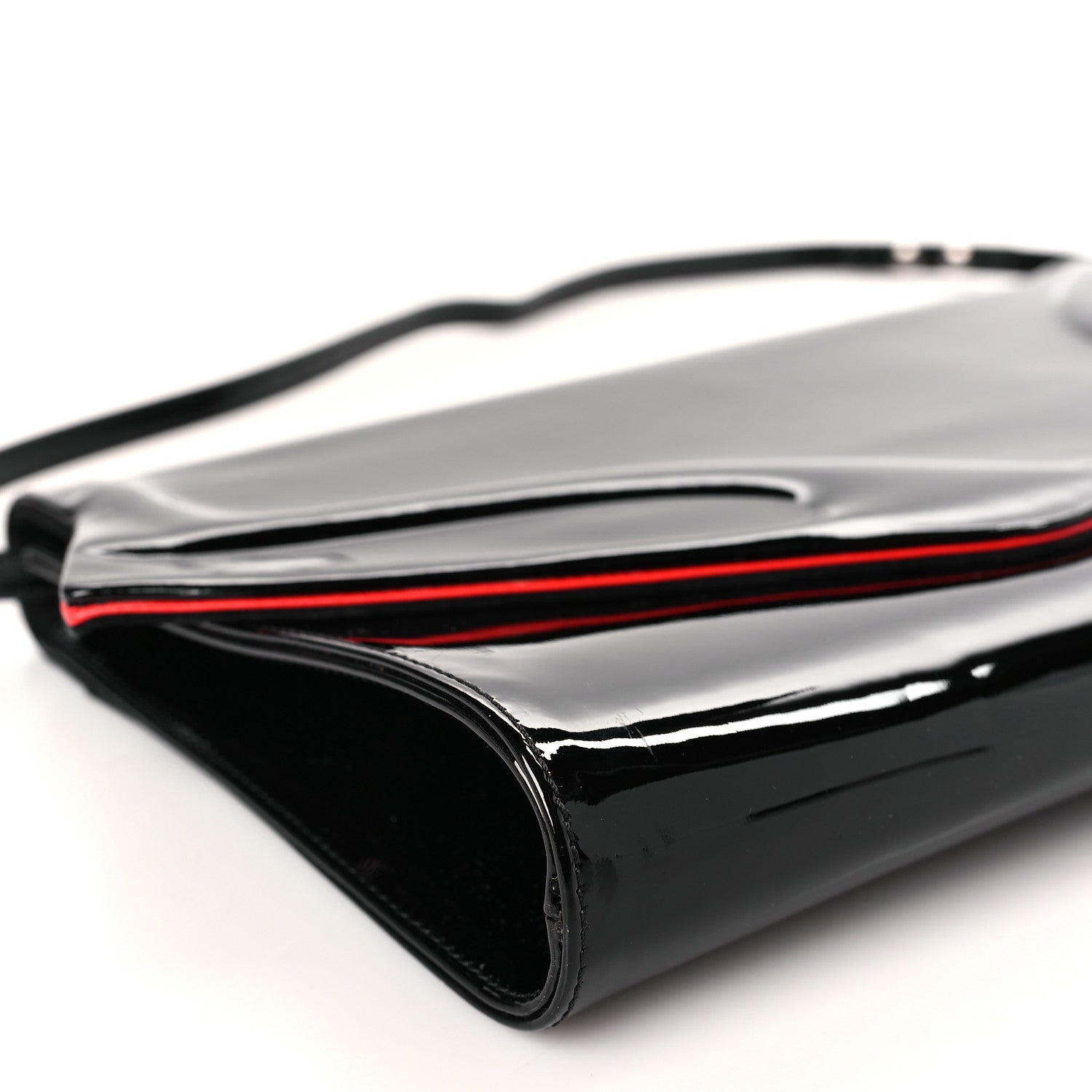 Christian Louboutin Patent So Kate Baguette Clutch Black 7 of 8