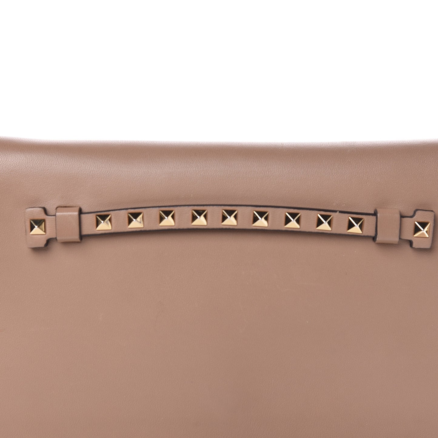 Nappa Rockstud Wristlet Clutch Alpaca