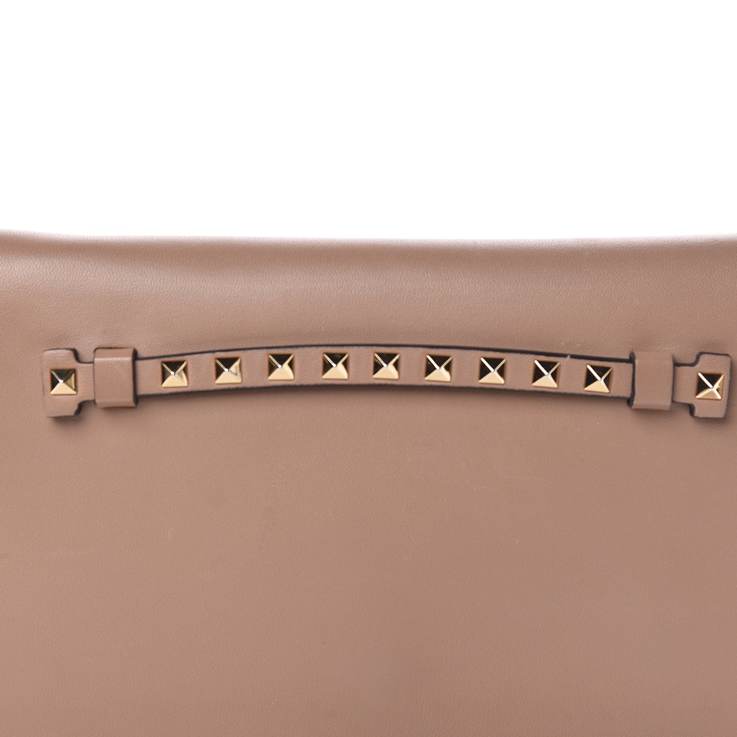 Valentino Garavani Nappa Rockstud Wristlet Clutch Alpaca 7 of 9
