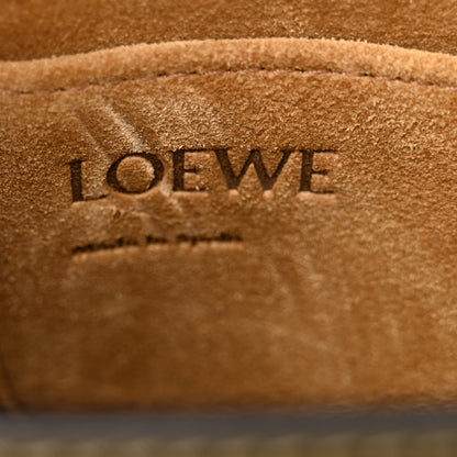 Loewe Calfskin Jacquard Mini Gate Dual Bag Autumn Green 6 of 10