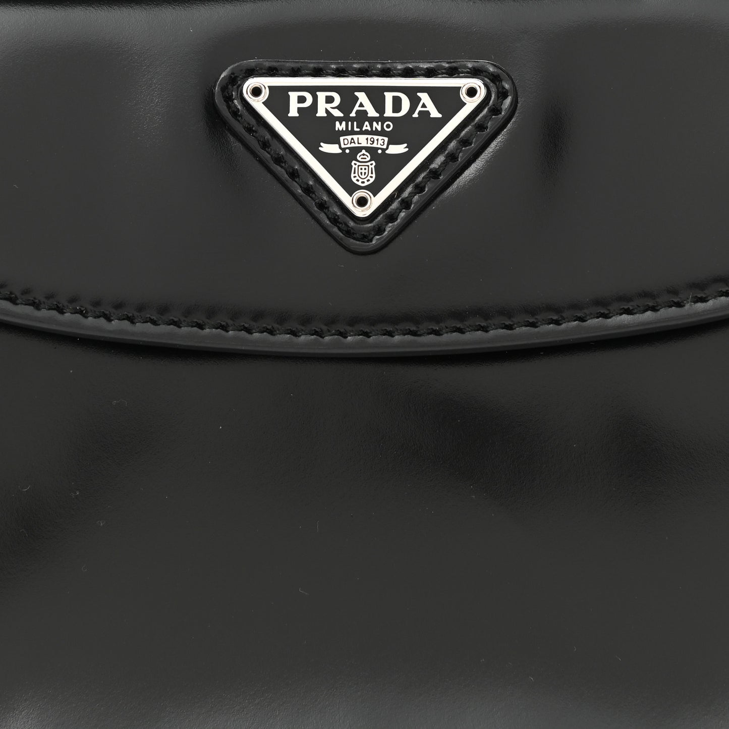 Spazzolato Mini Cleo Flap Adjustable Strap Shoulder Bag Black