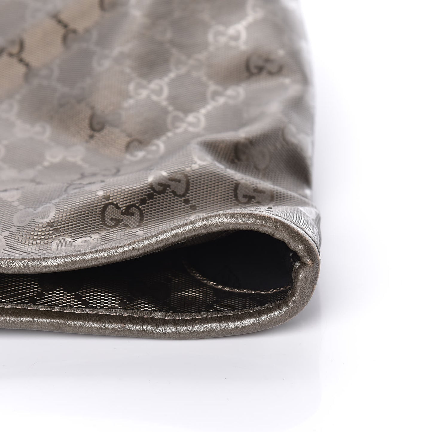 Imprime Monogram Large Zippered Shopping Tote Pewter