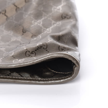 Gucci Imprime Monogram Large Zippered Shopping Tote Pewter 8 of 12