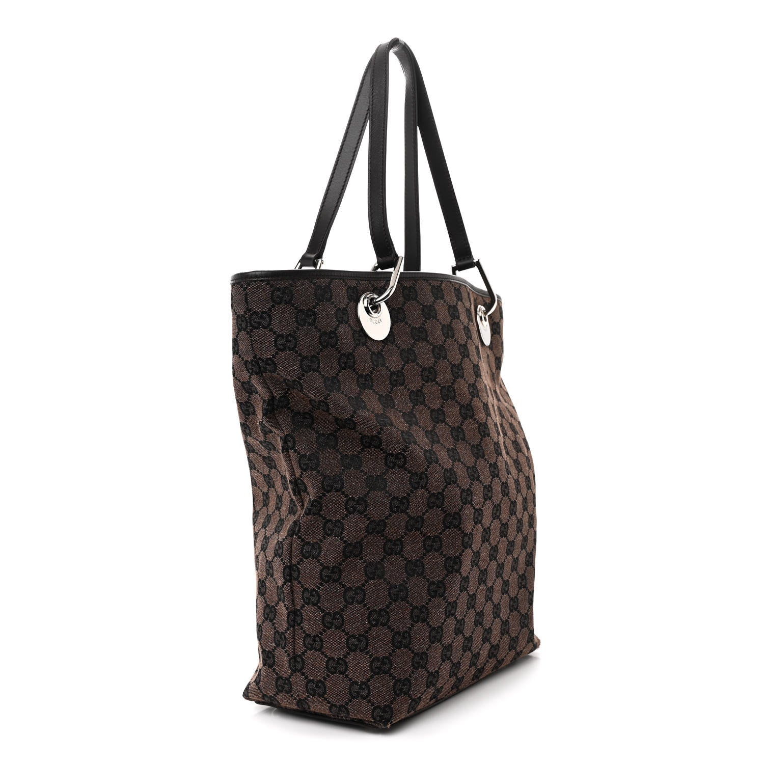 Gucci Monogram Large Eclipse Tote Dark Brown 3 of 11