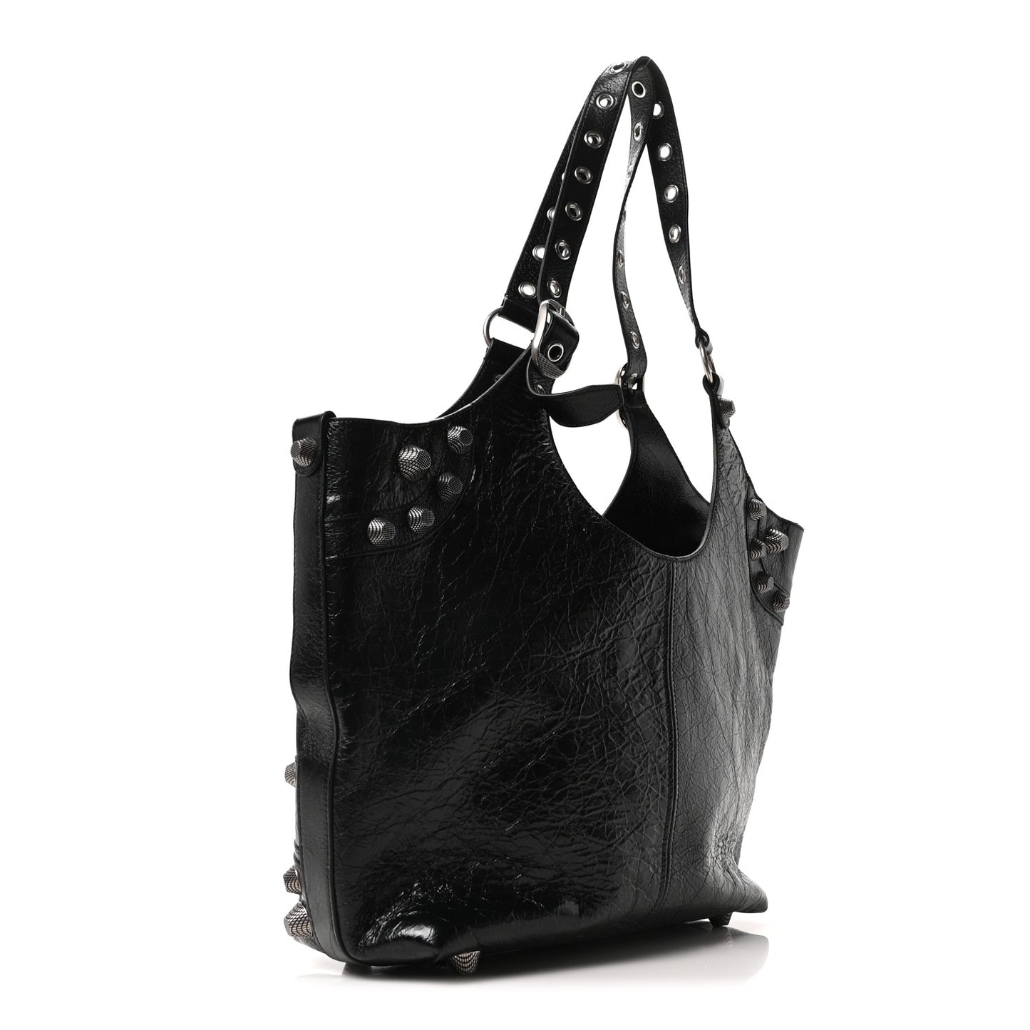 Agneau Arena Medium Le Cagole Carry All Bag Black