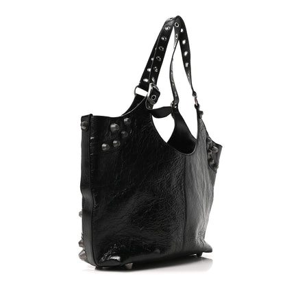 Balenciaga Agneau Arena Medium Le Cagole Carry All Bag Black 3 of 10