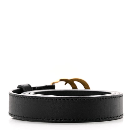 Gucci Calfskin Double G 20mm Belt 75 30 Black 2 of 5