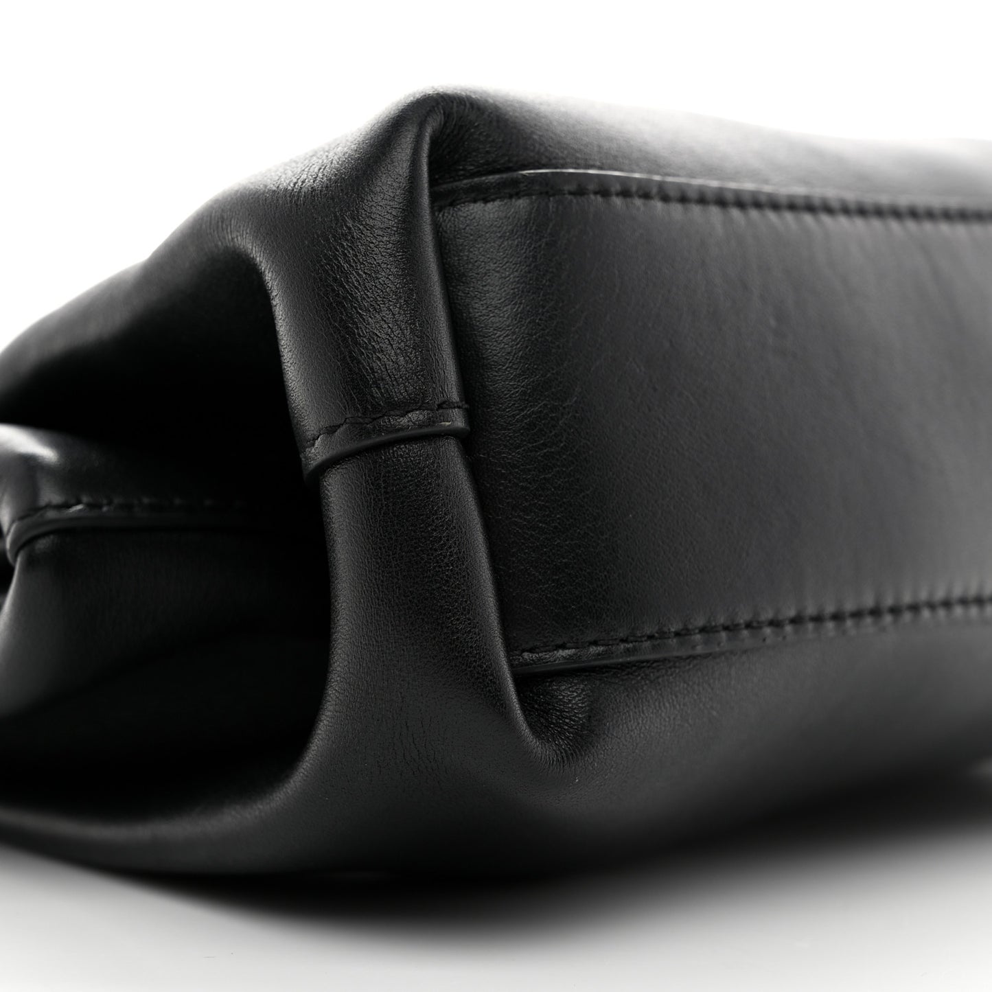Calfskin Small The Point Triangle Bag Black