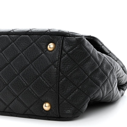 Chanel Calfskin Quilted XXL Travel Flap Bag Black 11 of 11