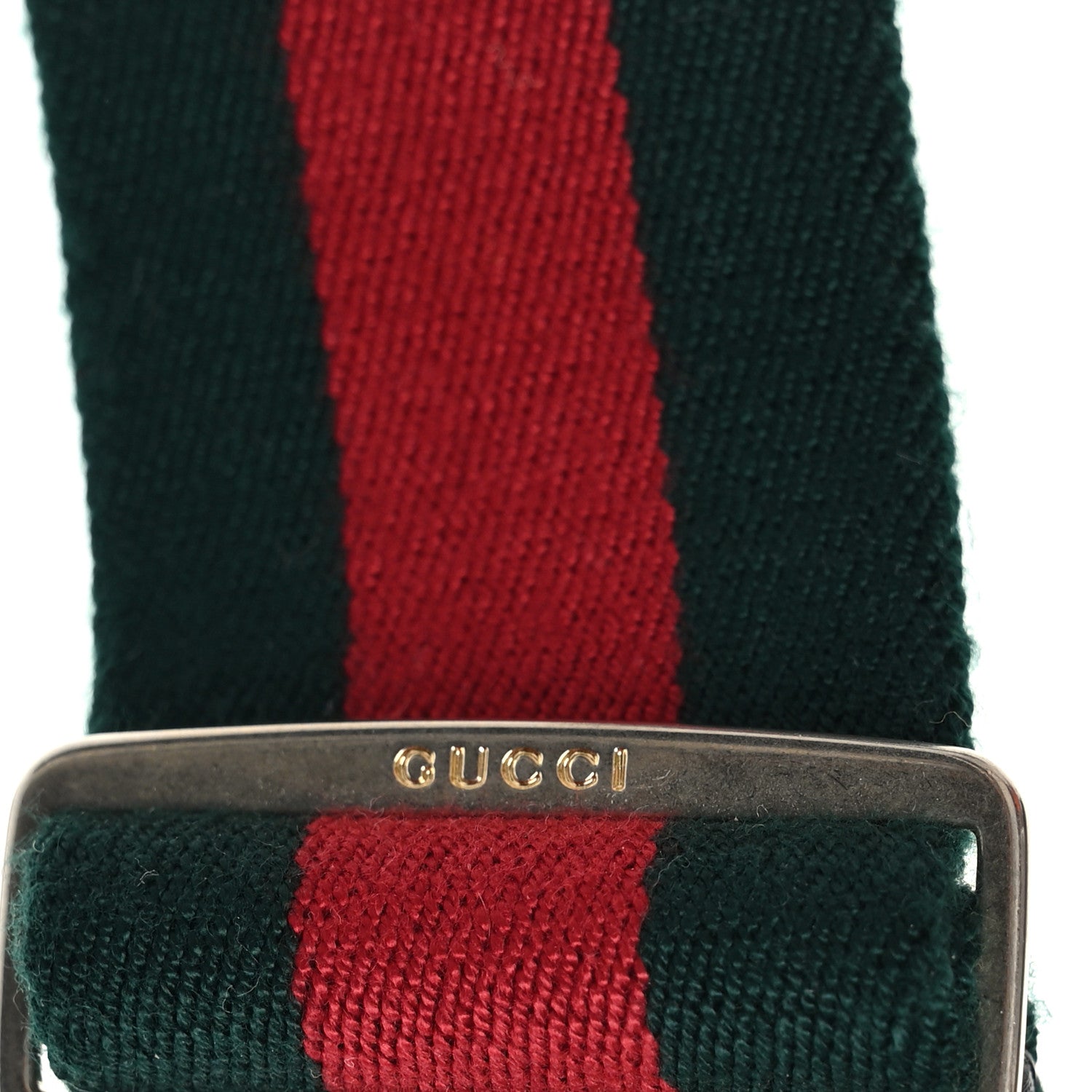 Gucci Canvas Torchon Double G Web Belt 85 34 Verde 4 of 4