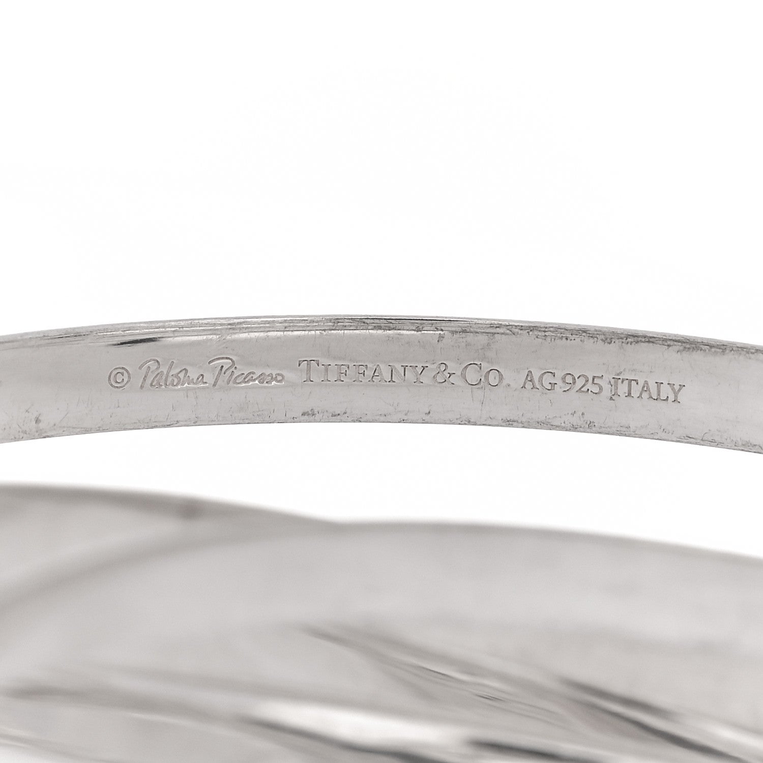 Tiffany Sterling Silver Paloma's Melody 5 Bangle Bracelet 3 of 4