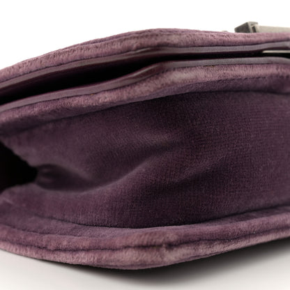 Chanel Velvet Quilted Mini Boy Flap Purple 9 of 12