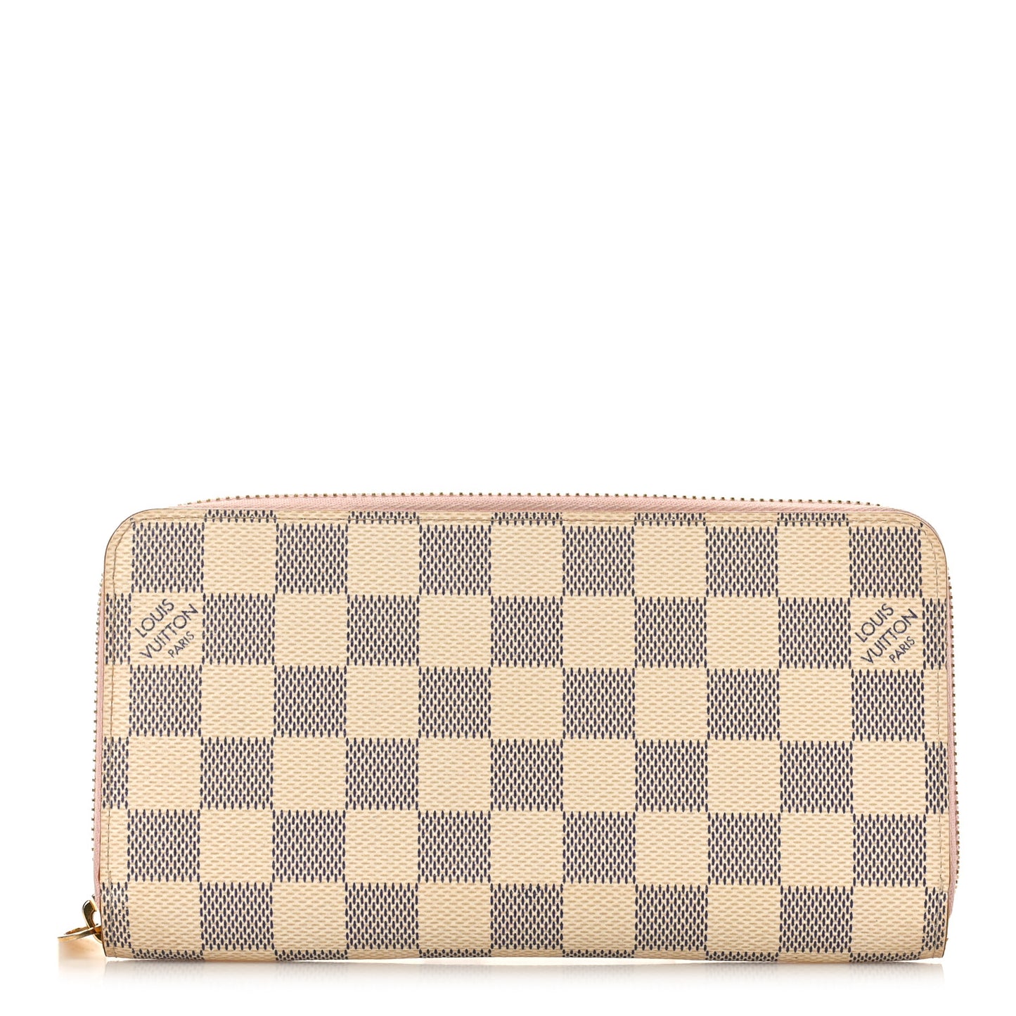 Damier Azur Zippy Wallet Rose Ballerine
