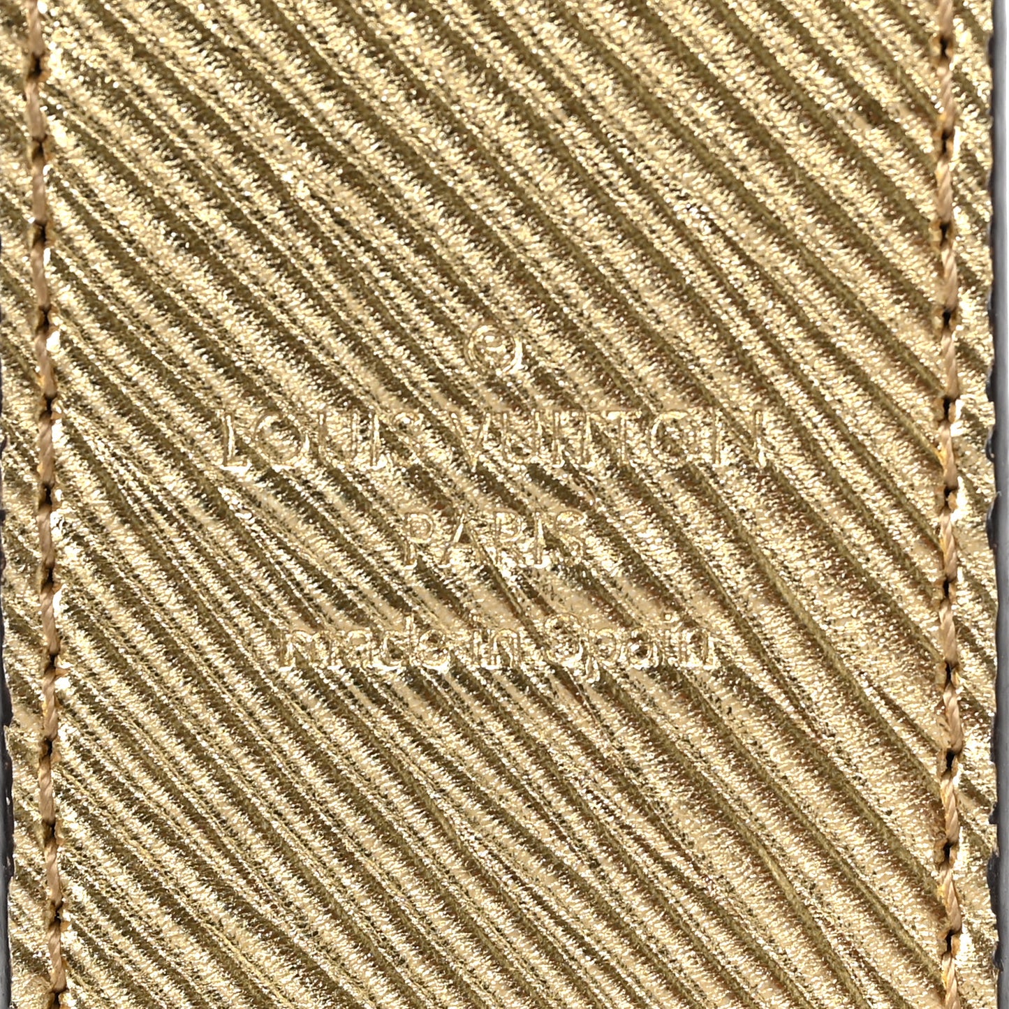 Monogram Epi Bandouliere Shoulder Strap Gold
