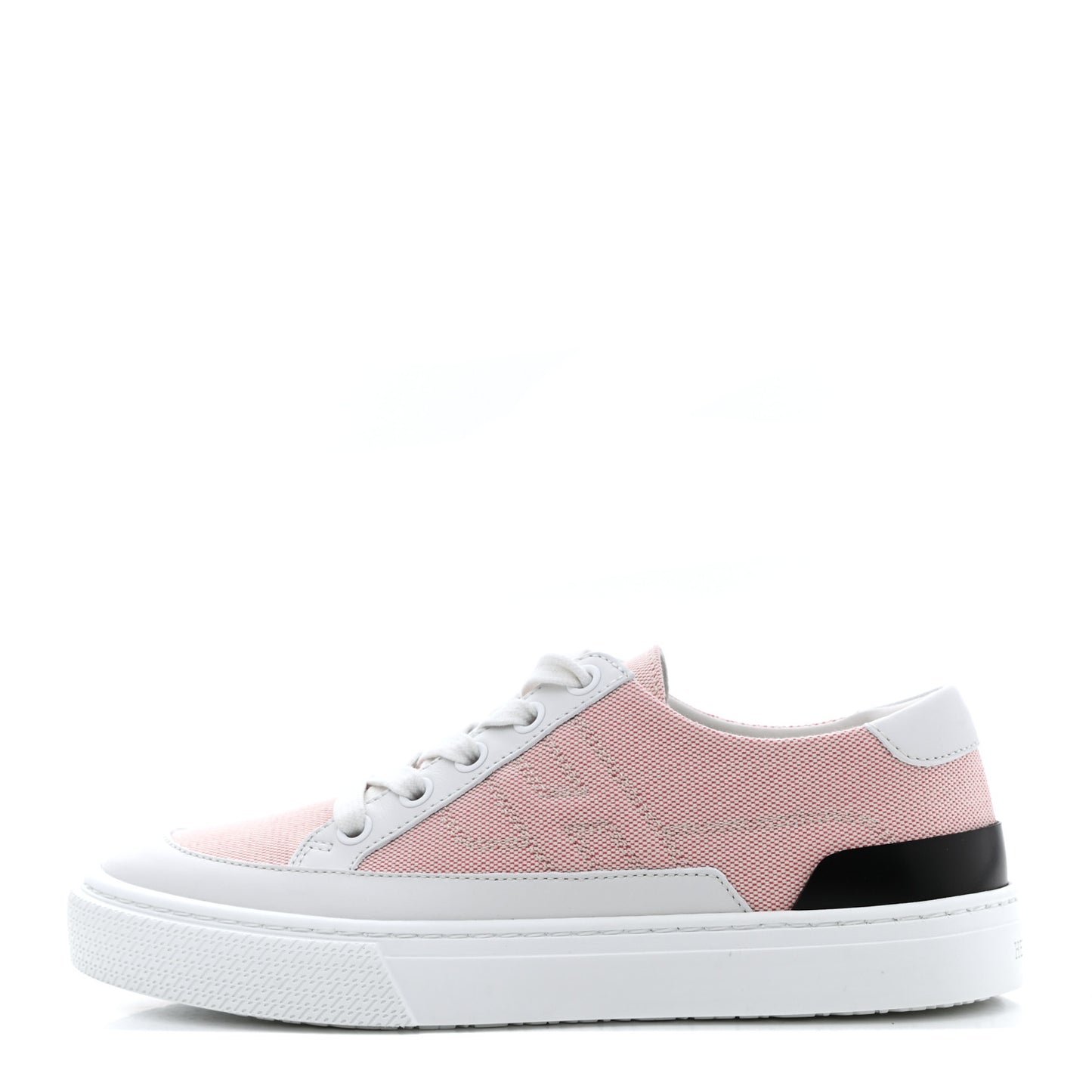 Canvas Calfskin Deep Sneakers 35.5 Framboise White
