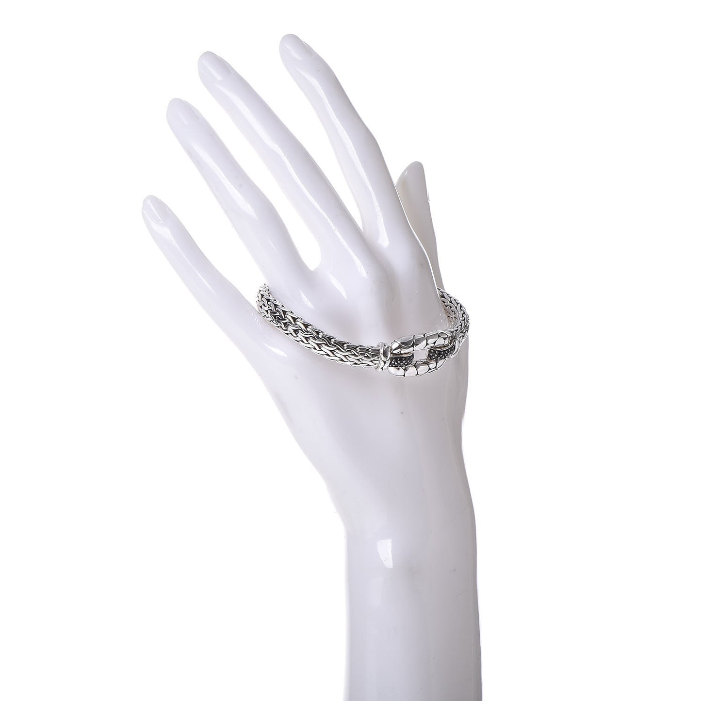 Sterling Silver Black Sapphire Kali Station Bracelet