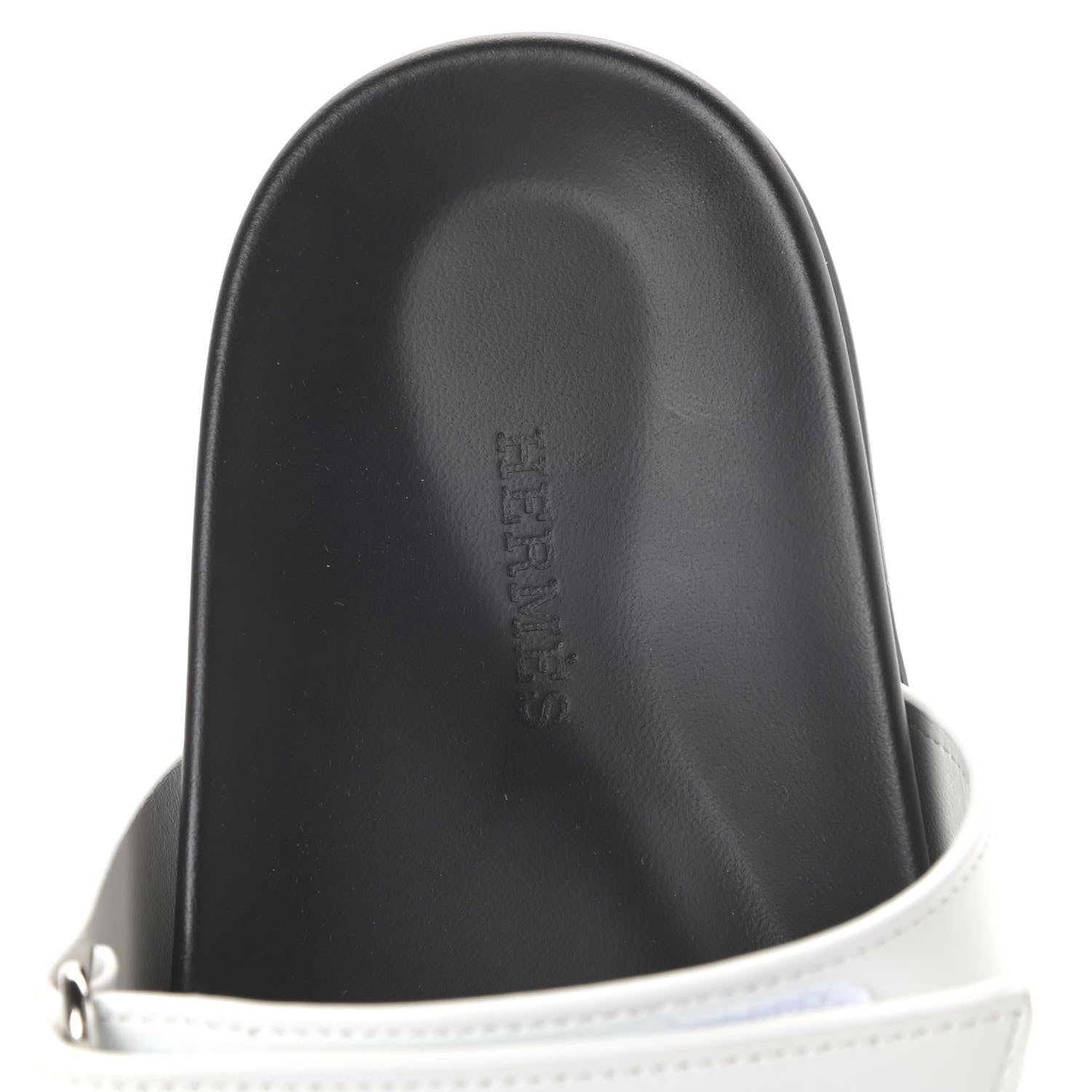 Hermes Calfskin Womens Chypre Sandals 38 White 5 of 7