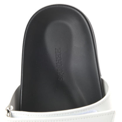Hermes Calfskin Womens Chypre Sandals 38 White 5 of 7