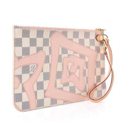 Louis Vuitton Damier Azur Tahitienne Neverfull MM GM Pochette 3 of 7