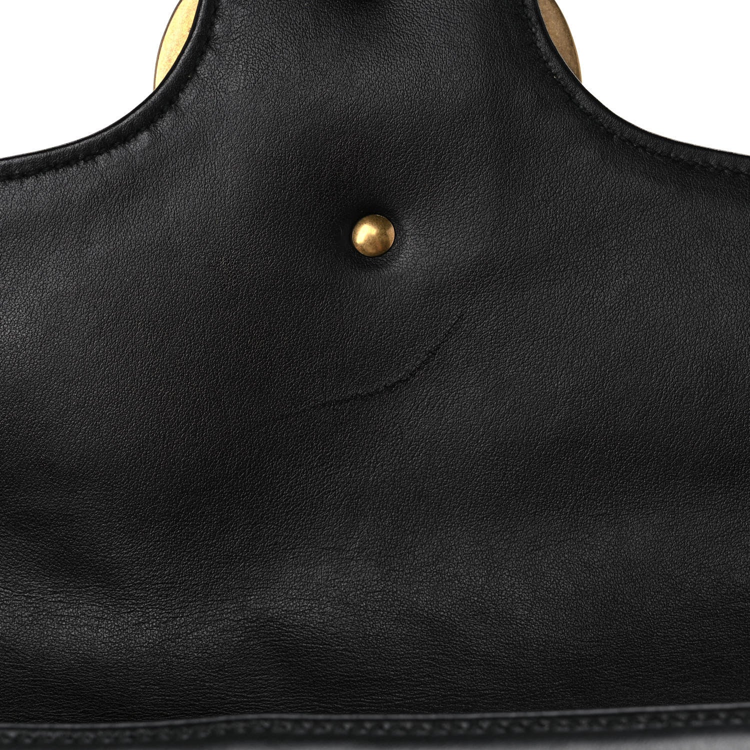 Gucci Calfskin Matelasse Medium GG Marmont Shoulder Bag Black 12 of 13