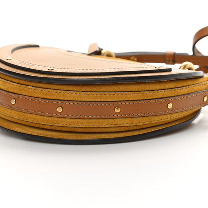 Chloe Calfskin Suede Small Pixie Bag Mustard Brown 10 of 17