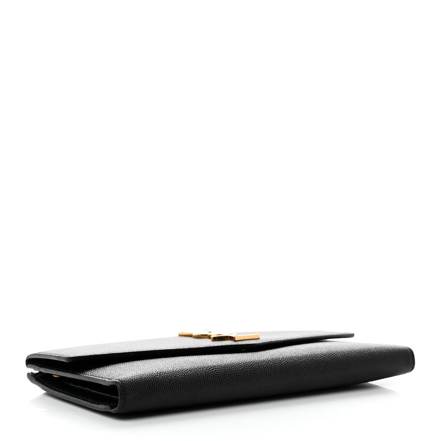 Saint Laurent Grain De Poudre Monogram Uptown Wallet Black 4 of 11