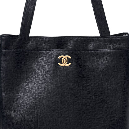 Chanel Caviar Shopping Tote Navy 8 of 18