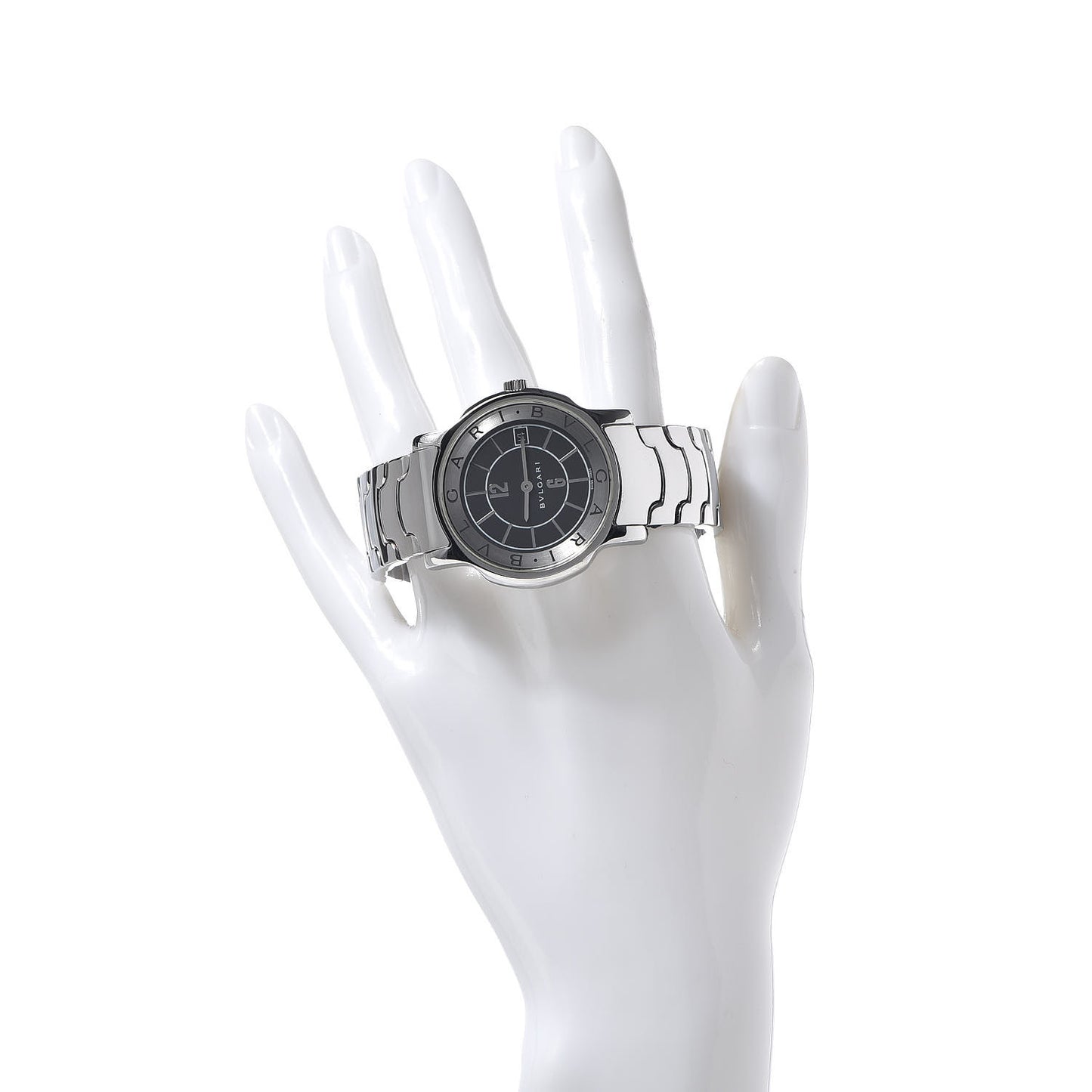Stainless Steel 35mm Solotempo Quartz Watch Black