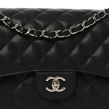 Chanel Caviar Quilted Jumbo Double Flap Black 8 of 11