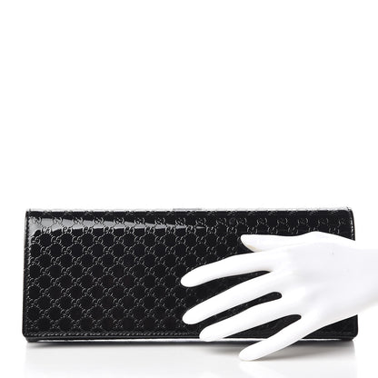 Gucci Patent Microguccissima Small Broadway Clutch Black 2 of 11