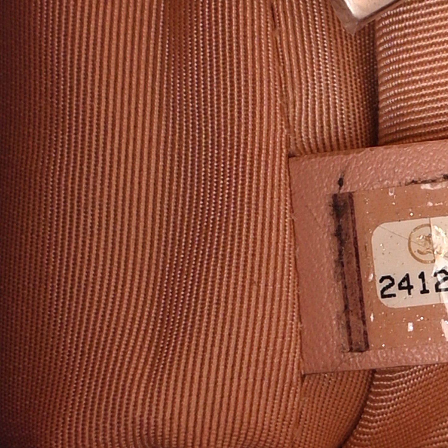 Lambskin Quilted Grip Clutch Nude
