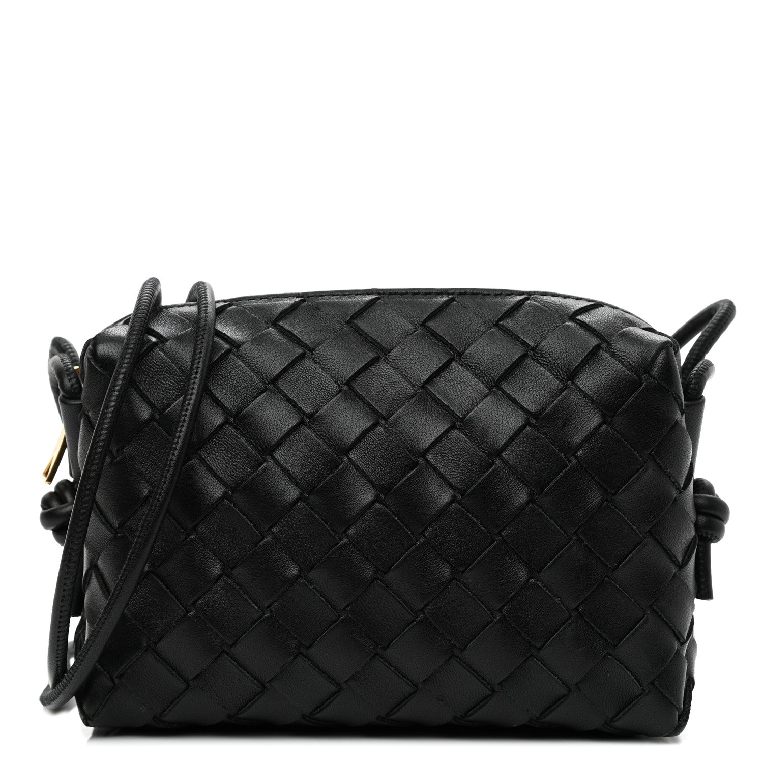 Bottega Veneta Nappa Intrecciato Mini Loop Camera Bag Black 1 of 6
