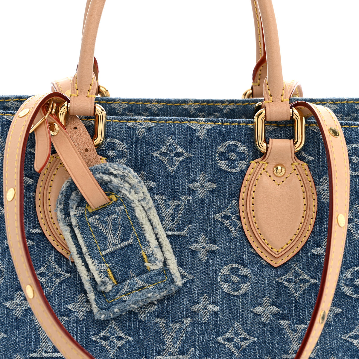 Monogram Denim Onthego MM Blue
