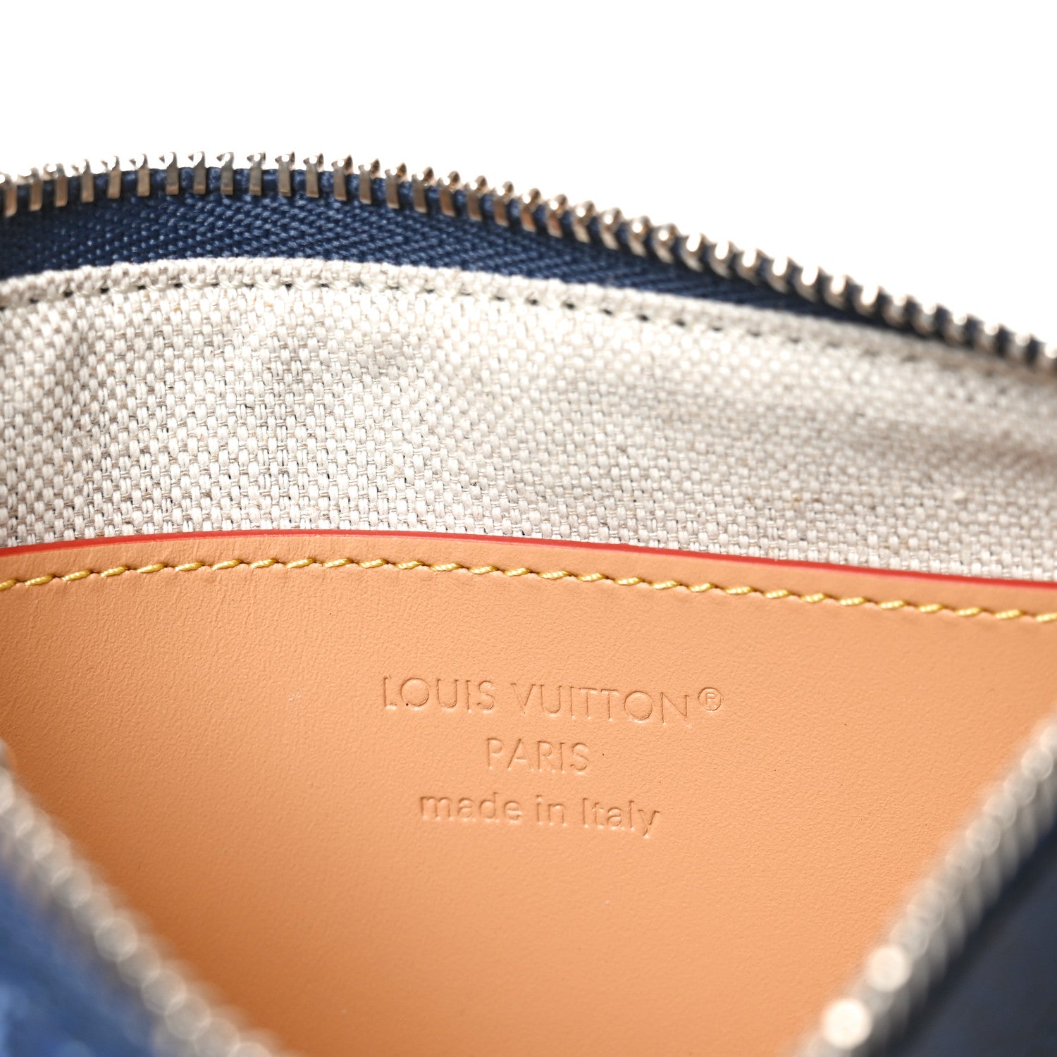 Louis Vuitton Monogram Heritage Key Pouch S Ocean Blue 6 of 7