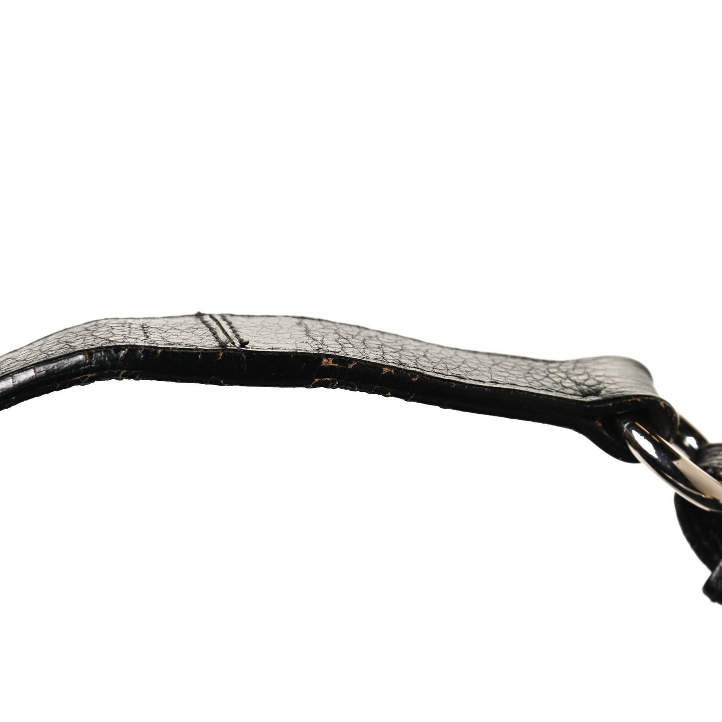 Vitello Daino Flap Shoulder Bag Black