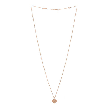 Van Cleef & Arpels 18K Rose Gold Sweet Alhambra Pendant Necklace 3 of 6
