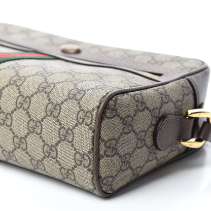 Gucci GG Supreme Monogram Web Small Ophidia Shoulder Bag Brown 7 of 10