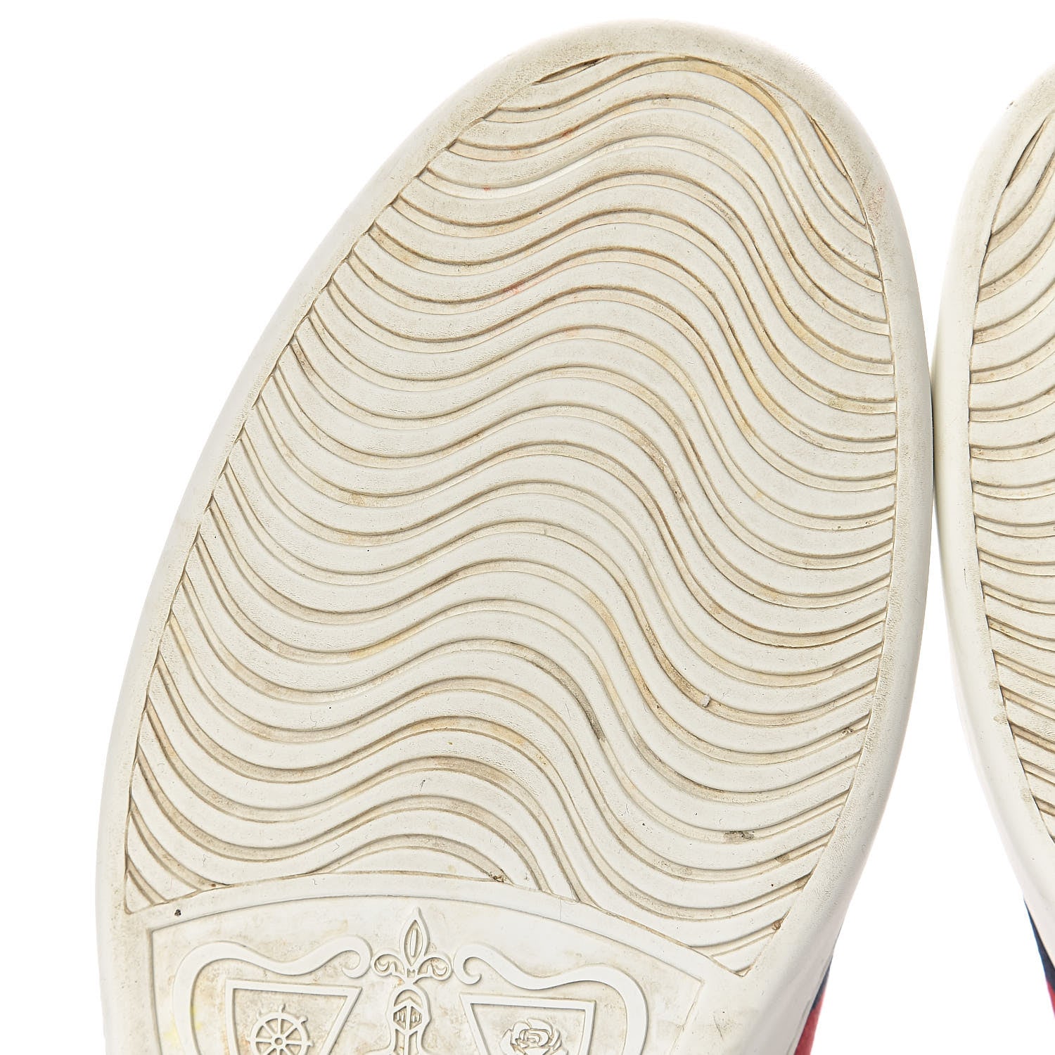 Gucci Calfskin Nappa Web LOVED Embroidered Mens Ace Sneakers 9 White Red Flame Notte 10 of 14
