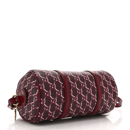 Gucci GG Shadow Monogram Ophidia Top Handle Bowler Bag  Rosso Ancora Red 4 of 10