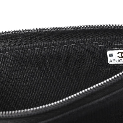 Chanel Shiny Calfskin Quilted Top Handle Flap Phone Holder With Chain Black 7 of 10