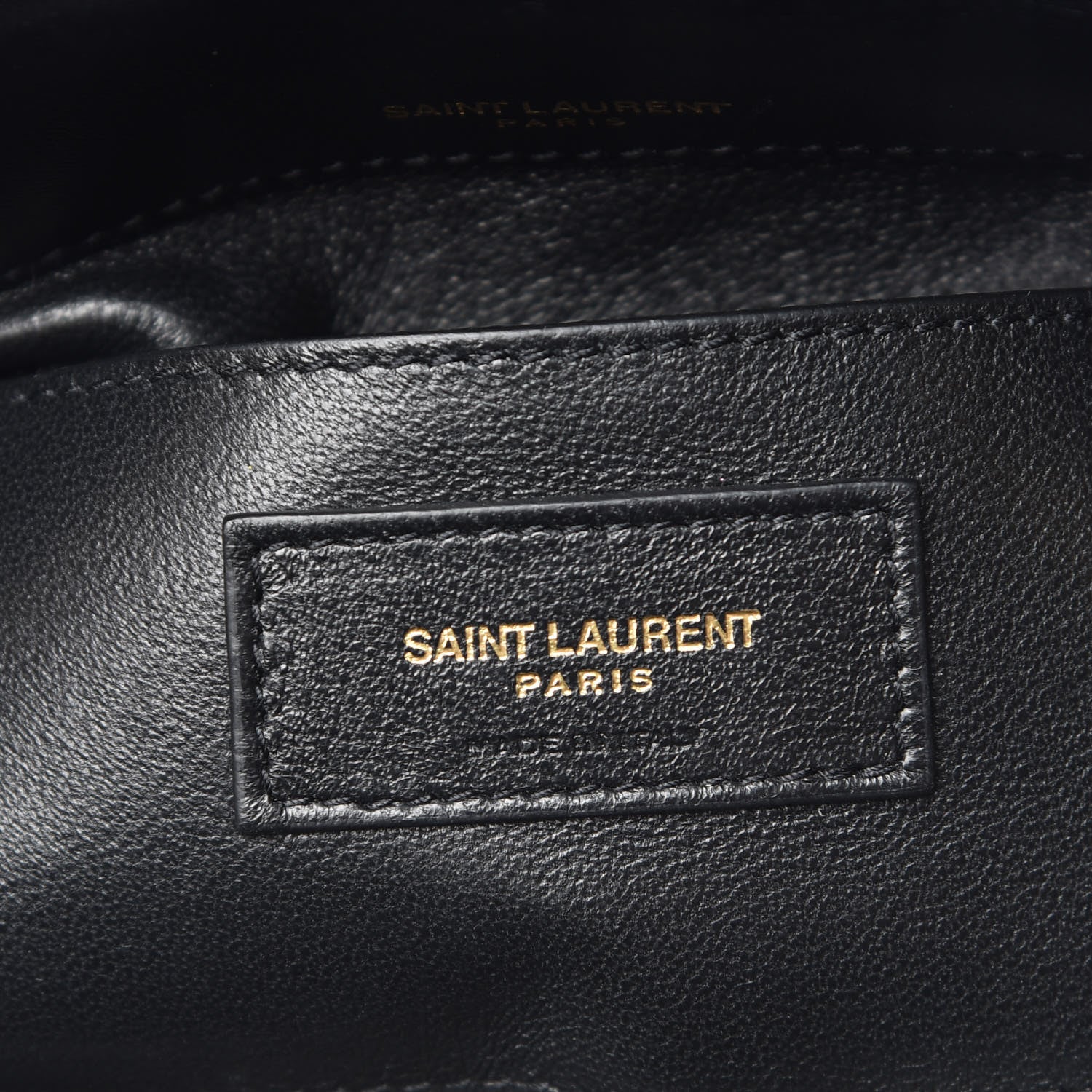 Saint Laurent Patent Calfskin Matelasse Monogram Small Vicky Chain Bag Black 9 of 11
