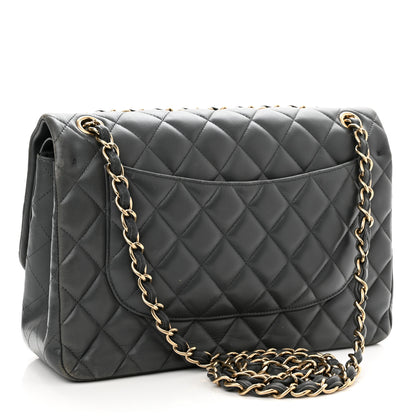 Chanel Caviar Quilted Jumbo Double Flap Dark Grey 3 of 16