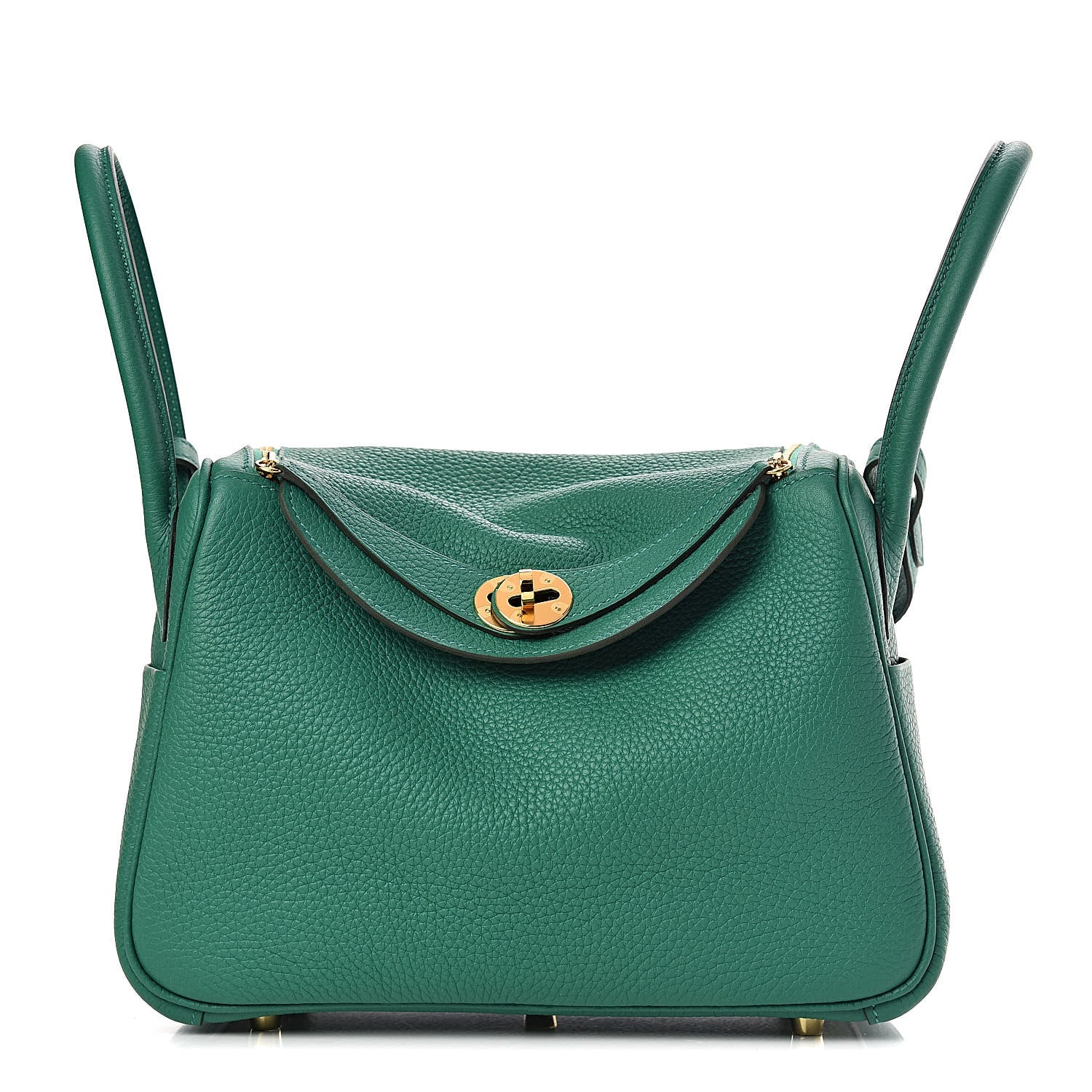 Hermes Taurillon Clemence Lindy 26 Vert Vertigo 1 of 11