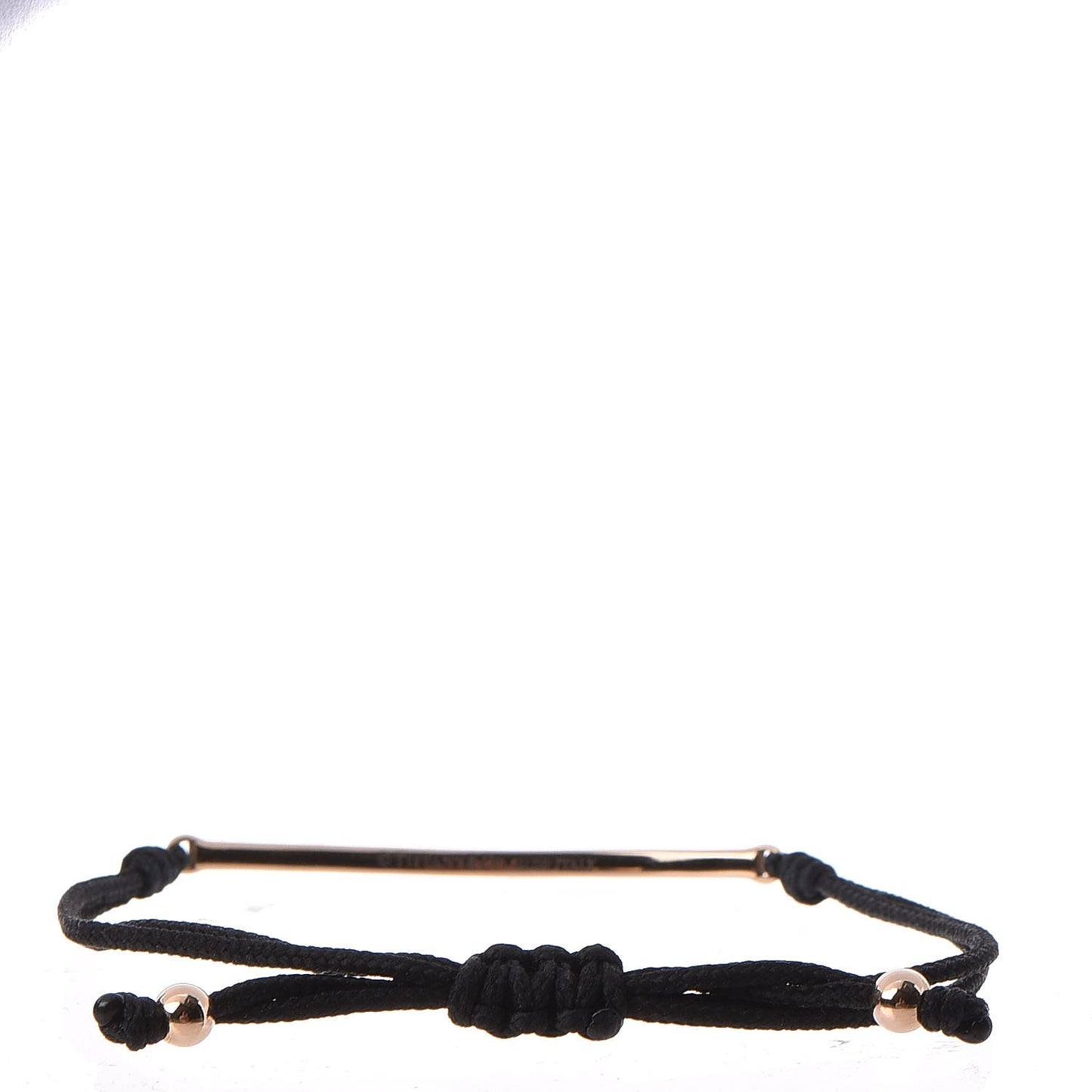 18K Rose Gold Pink Sapphire Metro Bar Cord Bracelet
