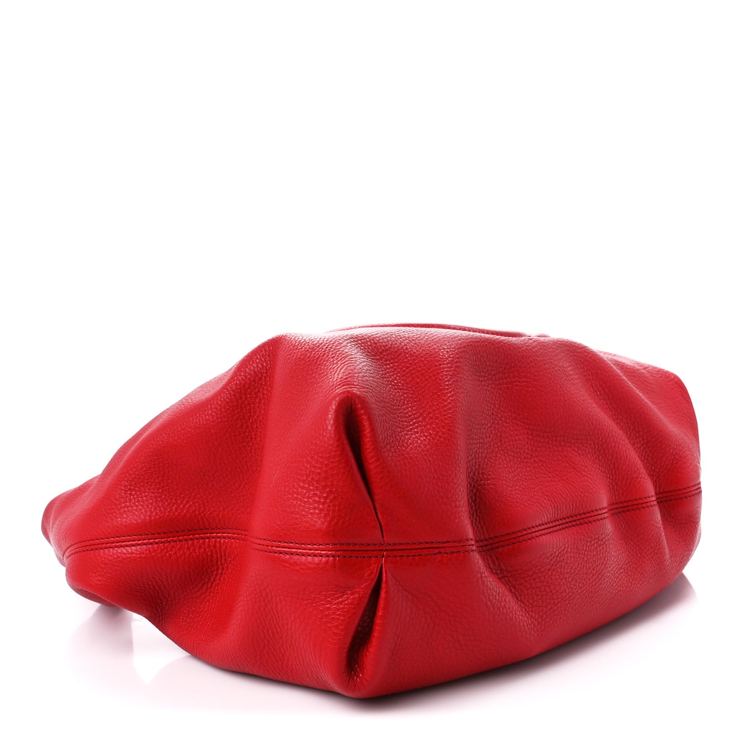 Pebbled Calfskin Large Soho Hobo Red