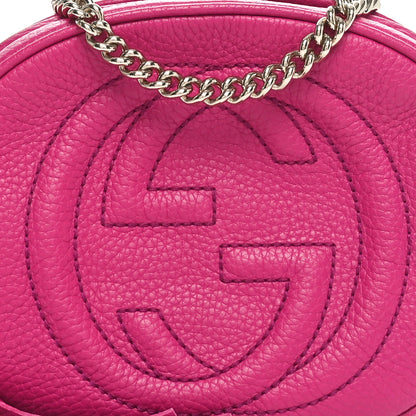 Gucci Cellarius Calfskin Mini Soho Chain Bag Bright Bouganville 8 of 10