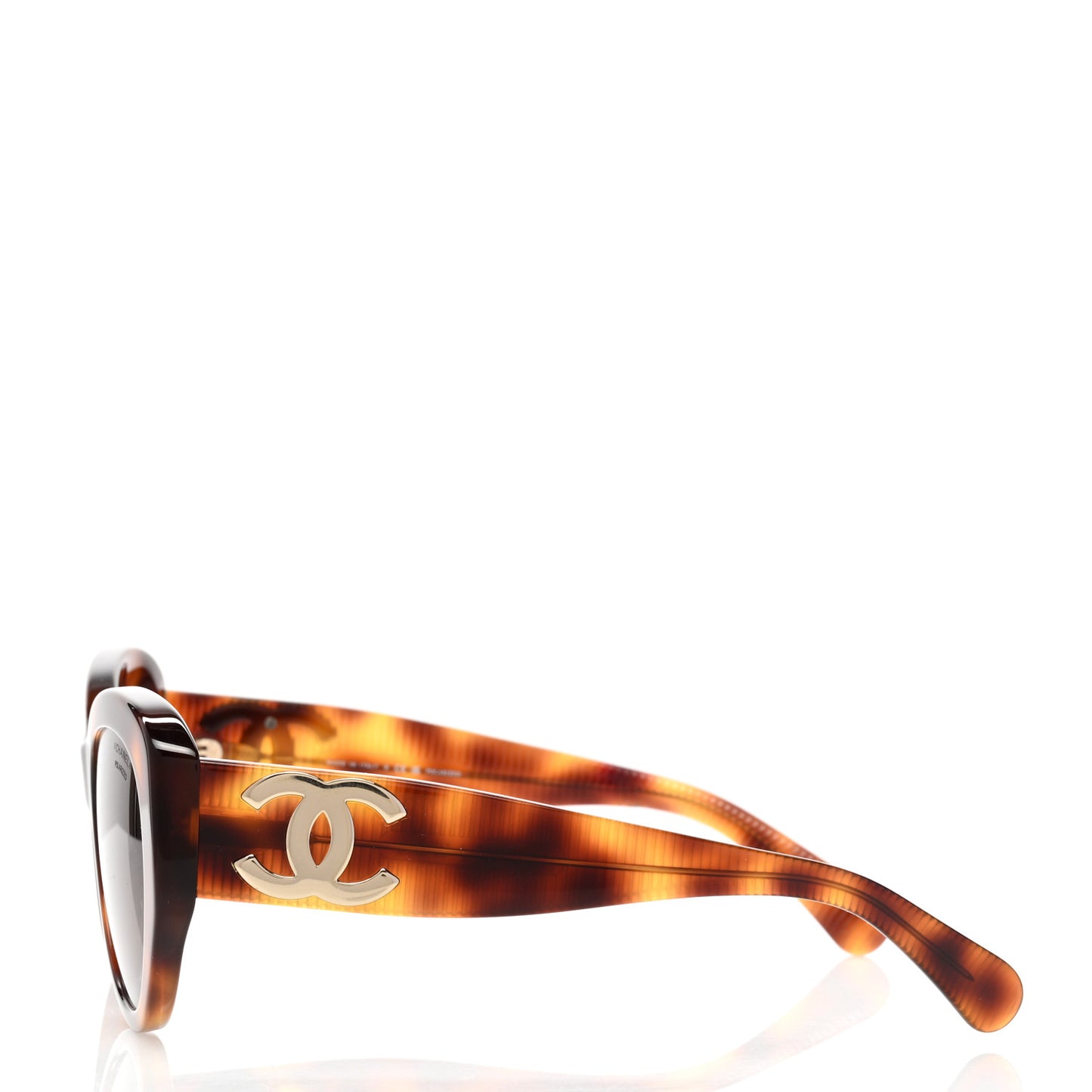 Acetate Polarized Butterfly Large CC Sunglasses 5492-A Tortoise