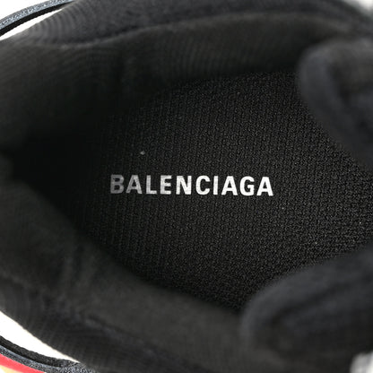 Balenciaga Fabric Mesh Washed Effect Womens Triple S Sneakers 35 Black Red 8 of 9