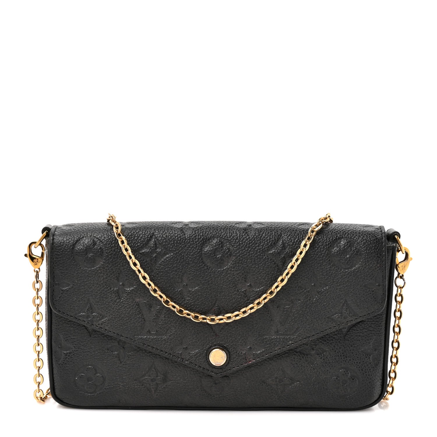 Louis Vuitton Empreinte Pochette Felicie Chain Wallet Black 1 of 11