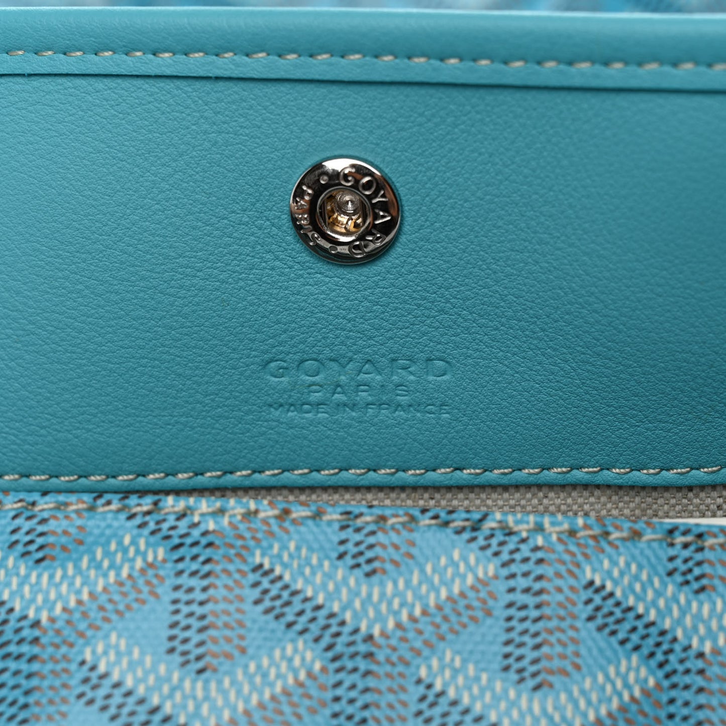 Goyardine Saint Louis GM Balise Beach Towel Set Turquoise